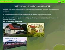 Tablet Screenshot of gisleinnovations.se